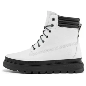 GreenStride Ray City waterdichte laars met brede pasvorm “White Full Grain”
