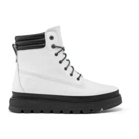 GreenStride Ray City waterdichte laars met brede pasvorm “White Full Grain”