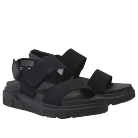 Greyfield 2 sandalen met hielband “Zwart Suede”