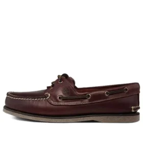 Handgemaakte leren bootschoenen bruin