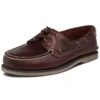 Handgemaakte leren bootschoenen bruin
