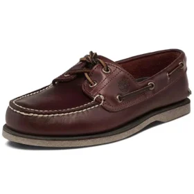 Handgemaakte leren bootschoenen bruin
