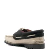 Handgestikte bootschoenen met 3-gaats vetersluiting “Beige”