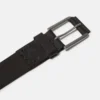 Heren 40 mm pull-up jeansriem van zwart leer