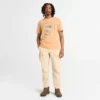Heren T-shirt met korte mouwen en waterafbeelding Heren T-shirt met korte mouwen en waterafbeelding