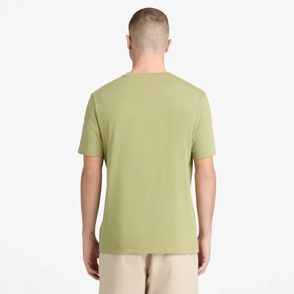 Heren T-shirt met korte mouwen en waterafbeelding Heren T-shirt met korte mouwen en waterafbeelding