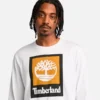 Heren T-shirts met lange mouwen en gekleurd Stack-logo Heren T-shirts met lange mouwen en gekleurd Stack-logo