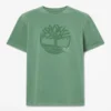 Heren T-shirts met logo, in de massa geverfd Heren T-shirts met logo, in de massa geverfd