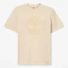 Heren T-shirts met logo, in de massa geverfd Heren T-shirts met logo, in de massa geverfd