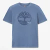 Heren T-shirts met logo, in de massa geverfd Heren T-shirts met logo, in de massa geverfd