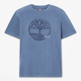 Heren T-shirts met logo, in de massa geverfd