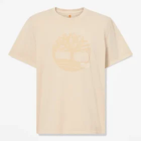 Heren T-shirts met logo, in de massa geverfd