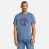 Heren T-shirts met logo, in de massa geverfd Heren T-shirts met logo, in de massa geverfd