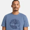 Heren T-shirts met logo, in de massa geverfd Heren T-shirts met logo, in de massa geverfd