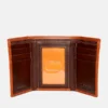 Heren Waxy Pull-up Trifold portemonnee Heren Waxy Pull-up Trifold portemonnee