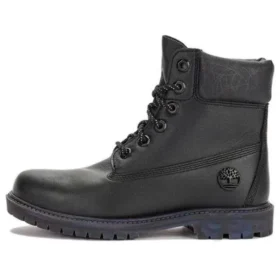 Heritage 6-Inch Boot “Zwart leer met rubberen buitenzool”