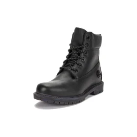 Heritage 6-Inch Boot “Zwart leer met rubberen buitenzool”