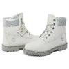 Heritage 6-Inch Laarzen “White Nubuck and Silver”