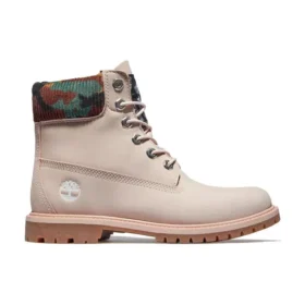 Heritage 6-Inch waterdichte laarzen “Pale Pink Nubuck with Camo”