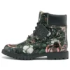 Heritage 6-Inch waterdichte laarzen “Zwart bloemenprint nubuck”