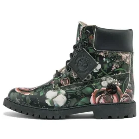 Heritage 6-Inch waterdichte laarzen “Zwart bloemenprint nubuck”
