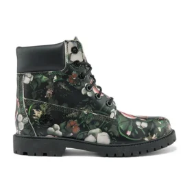 Heritage 6-Inch waterdichte laarzen “Zwart bloemenprint nubuck”