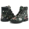 Heritage 6-Inch waterdichte laarzen “Zwart bloemenprint nubuck”
