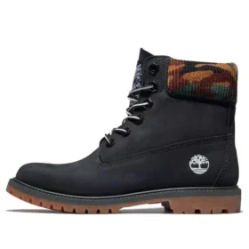 Heritage 6-Inch waterdichte laarzen “Zwart nubuck met camouflage”