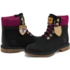 Heritage 6-Inch waterdichte laarzen “Zwart nubuck met roze”