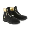Heritage 6-Inch Waterproof Laarzen “Zwart Nubuck met Gold”