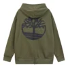Hoodie met boomlogo “Olijfgroen”