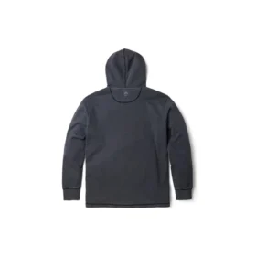 Hoodie met gemengde materialen, geverfd in de massa “Donkergrijs”