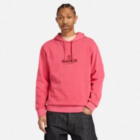 Hoodie voor heren, in de massa geverfd