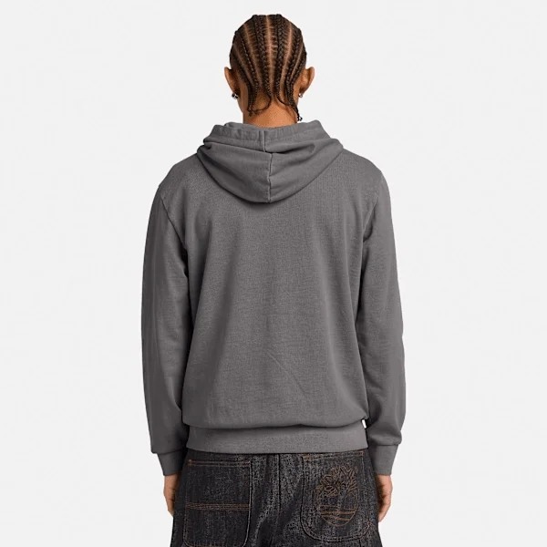 Hoodie voor heren, in de massa geverfd Hoodie voor heren, in de massa geverfd