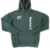 Hoodies met logo en tekst op de rug “Green”