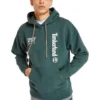 Hoodies met logo en tekst op de rug “Green”