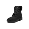Jayne 6-Inch waterdichte laarzen “Zwart nubuck met bont”