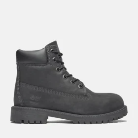 Junior Premium 6-Inch waterdichte laarzen – Zwart nubuck