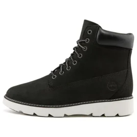Keely Field 6 inch brede laarzen “Zwart Nubuck”