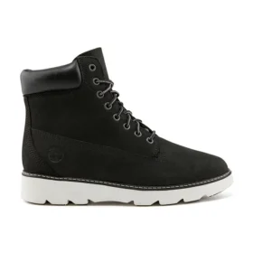 Keely Field 6 inch brede laarzen “Zwart Nubuck”