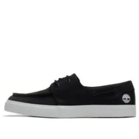 Lage vetersneakers “Zwart Canvas”