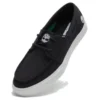 Lage vetersneakers “Zwart Canvas”