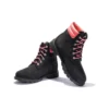 Linden Woods 6-Inch waterdichte laarzen “Zwart nubuck met roze”