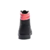 Linden Woods 6-Inch waterdichte laarzen “Zwart nubuck met roze”