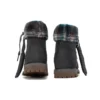 Lindon Woods 6-Inch Boot “Donkergrijs nubuck en zwart bedrukte kraag”