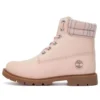 Lindon Woods 6-Inch Waterproof Laarzen “Pink Nubuck and Printed Collar”