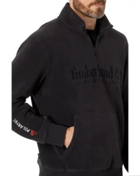 Linear Logo 1/4 Zip Sweatshirt “Zwart”