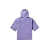 Logo-opdruk Casual hoodie met korte mouwen Paars