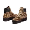 London Square Mid Hiker-laarzen “Bruin met luipaardprint”