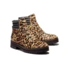 London Square Mid Hiker-laarzen “Bruin met luipaardprint”